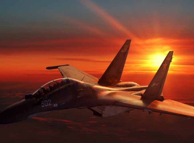 Wallpaper Sukhoi Su 30, fighter aircraft, sunset, Russian Army, Military 547977145